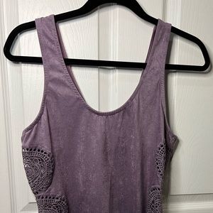 Purple bodysuit with design